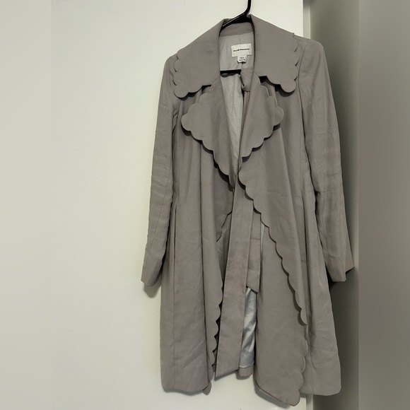 Club Monaco Scalloped Soft Trench - Picture 2 of 5